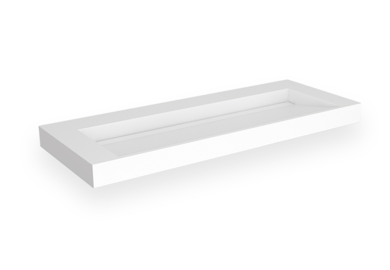 SSI Design Stretto Solid Surface Wastafel 120x45.5cm