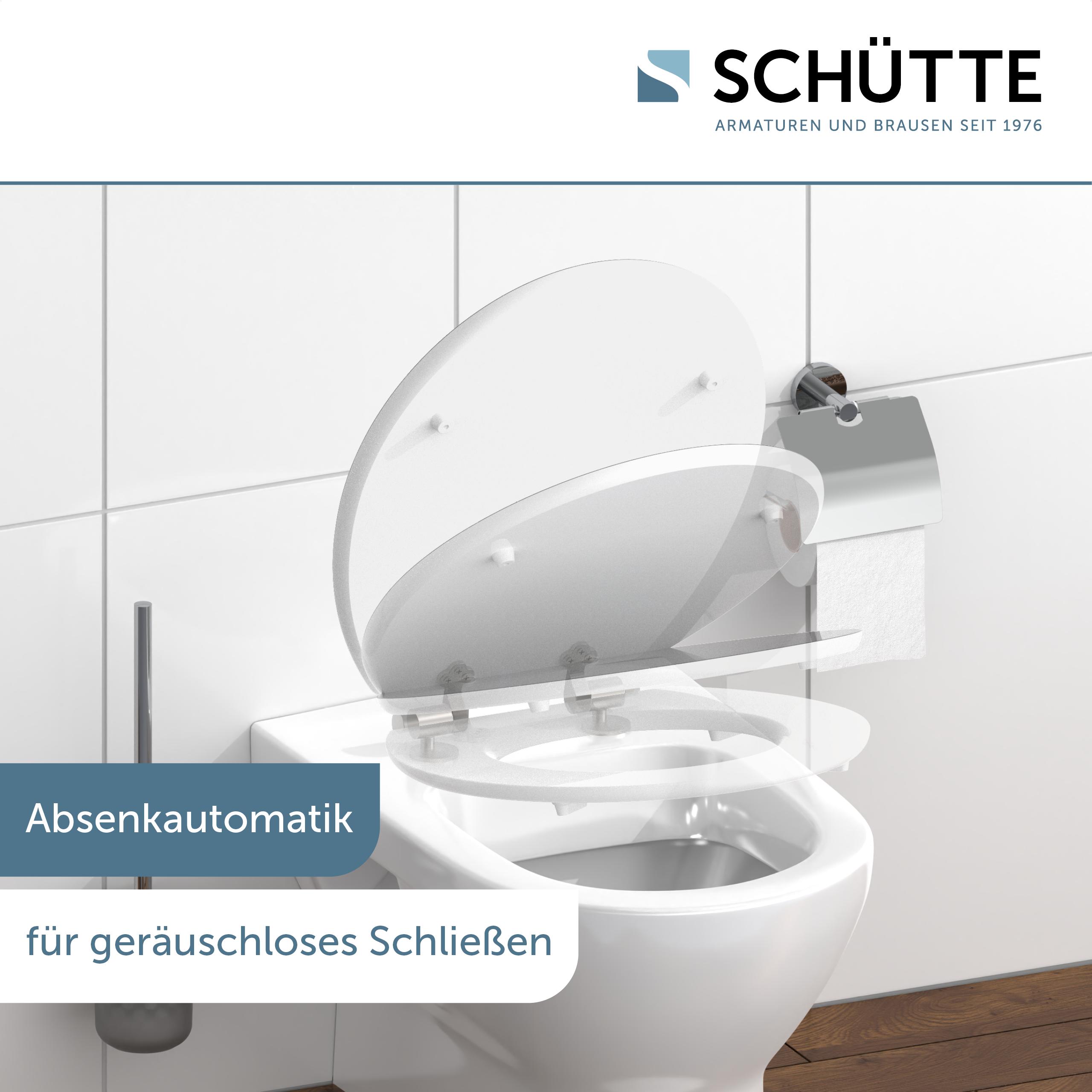 SCHÜTTE MDF HG WC-Sitz BLACK STONE, mit Absenkautomatik