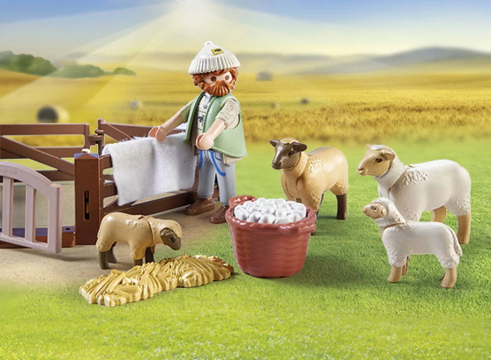 BERGER AVEC MOUTONS - 71444