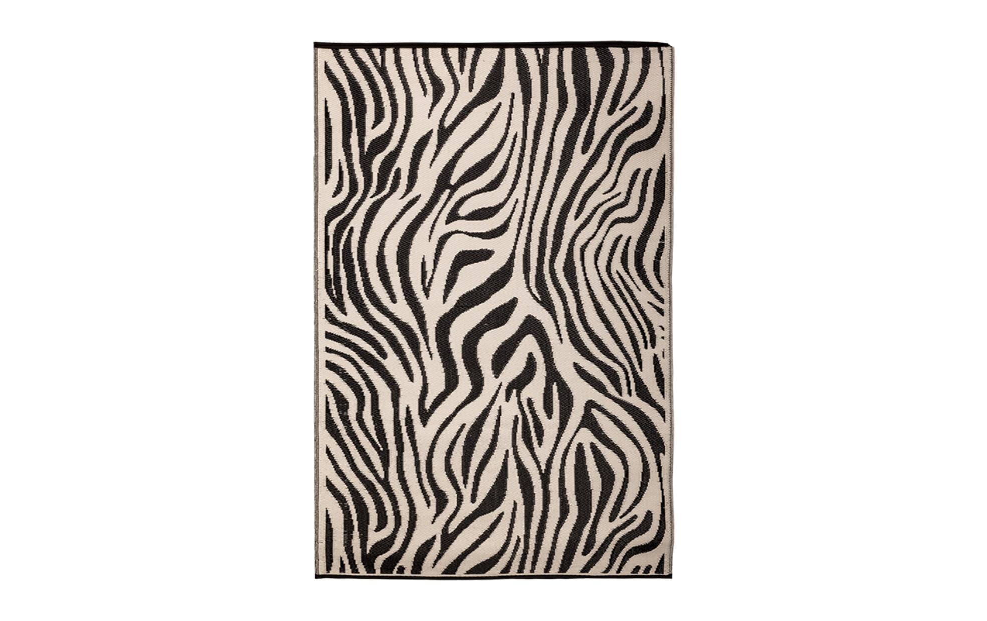 Teppich Zebra 150 x 242.5 cm, Schwarz/WeissOutdoor-Teppich