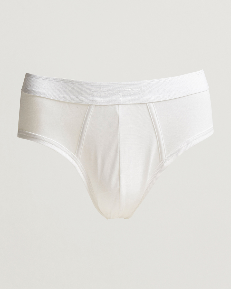 Zimmerli of Switzerland Mercerized Cotton Briefs White