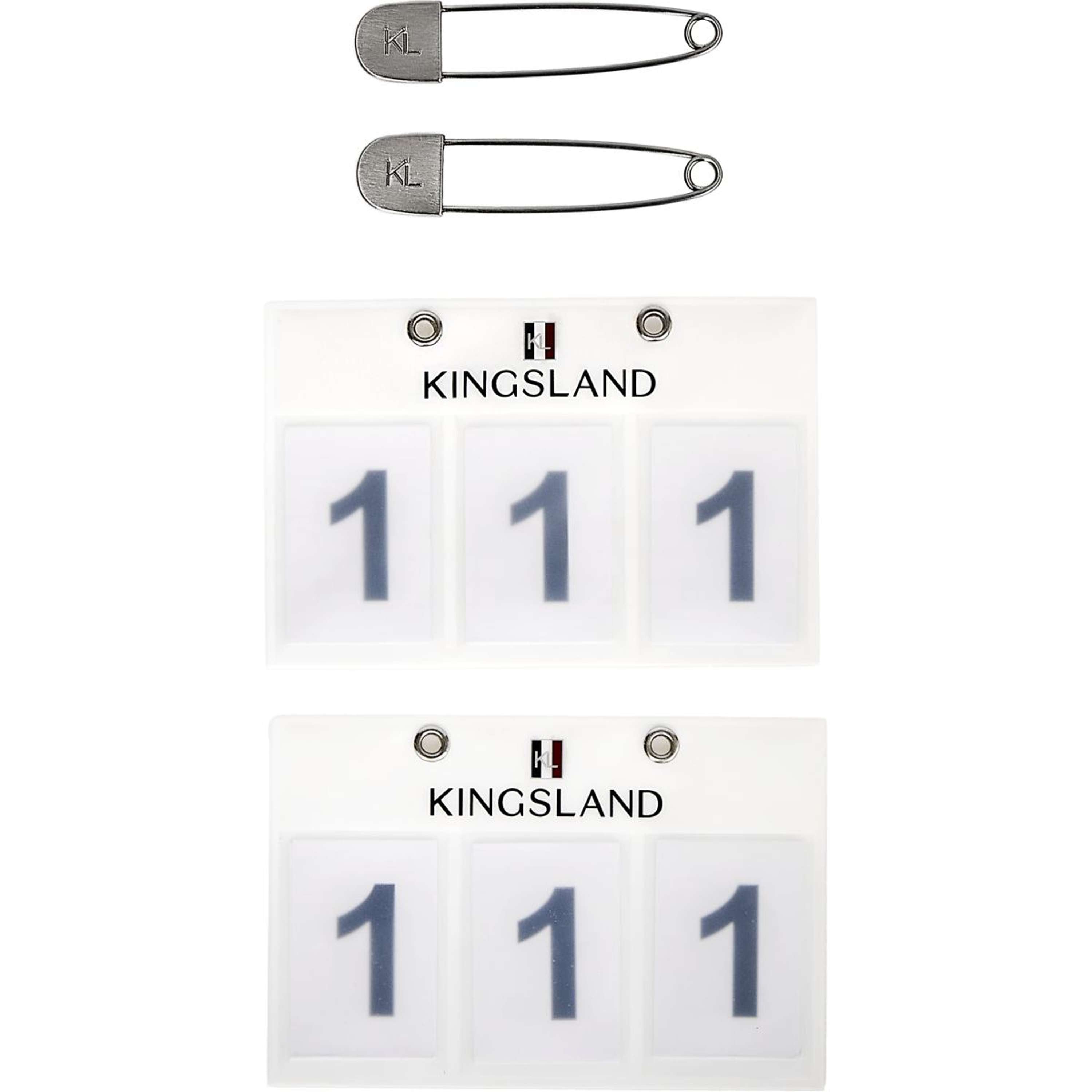 Kingsland Startnummer Classic 3 Cijfers Wit
