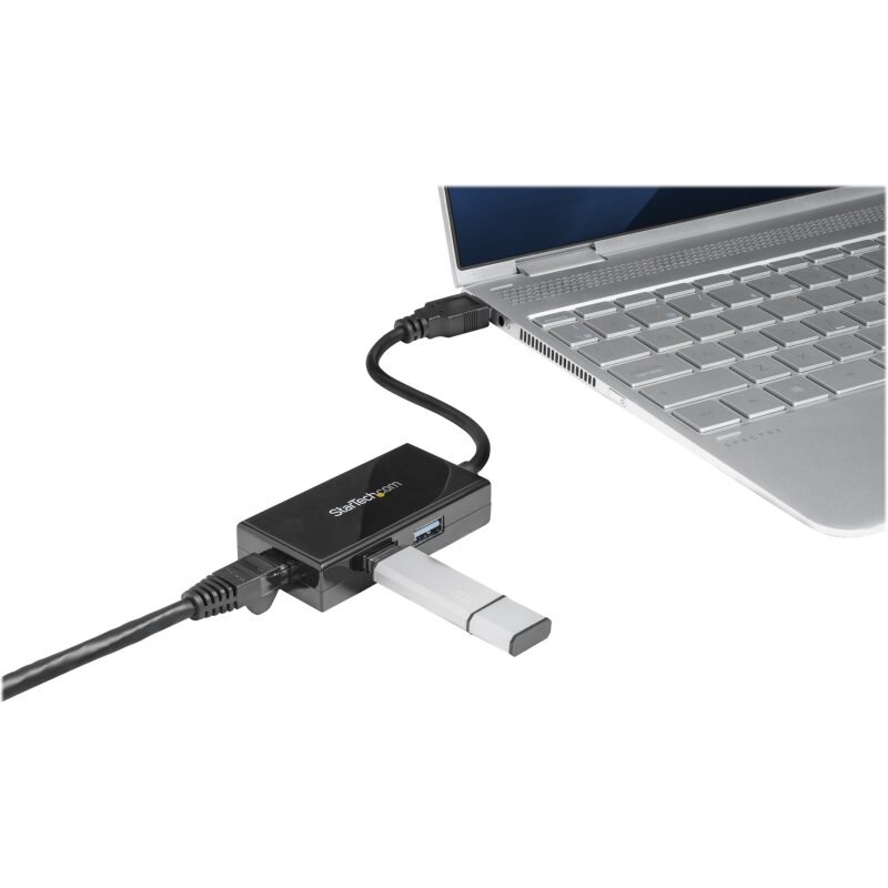 StarTech.com Adaptateur réseau USB 3.0 vers Gigabit Ethernet avec hub USB 3.0 à 2 ports
