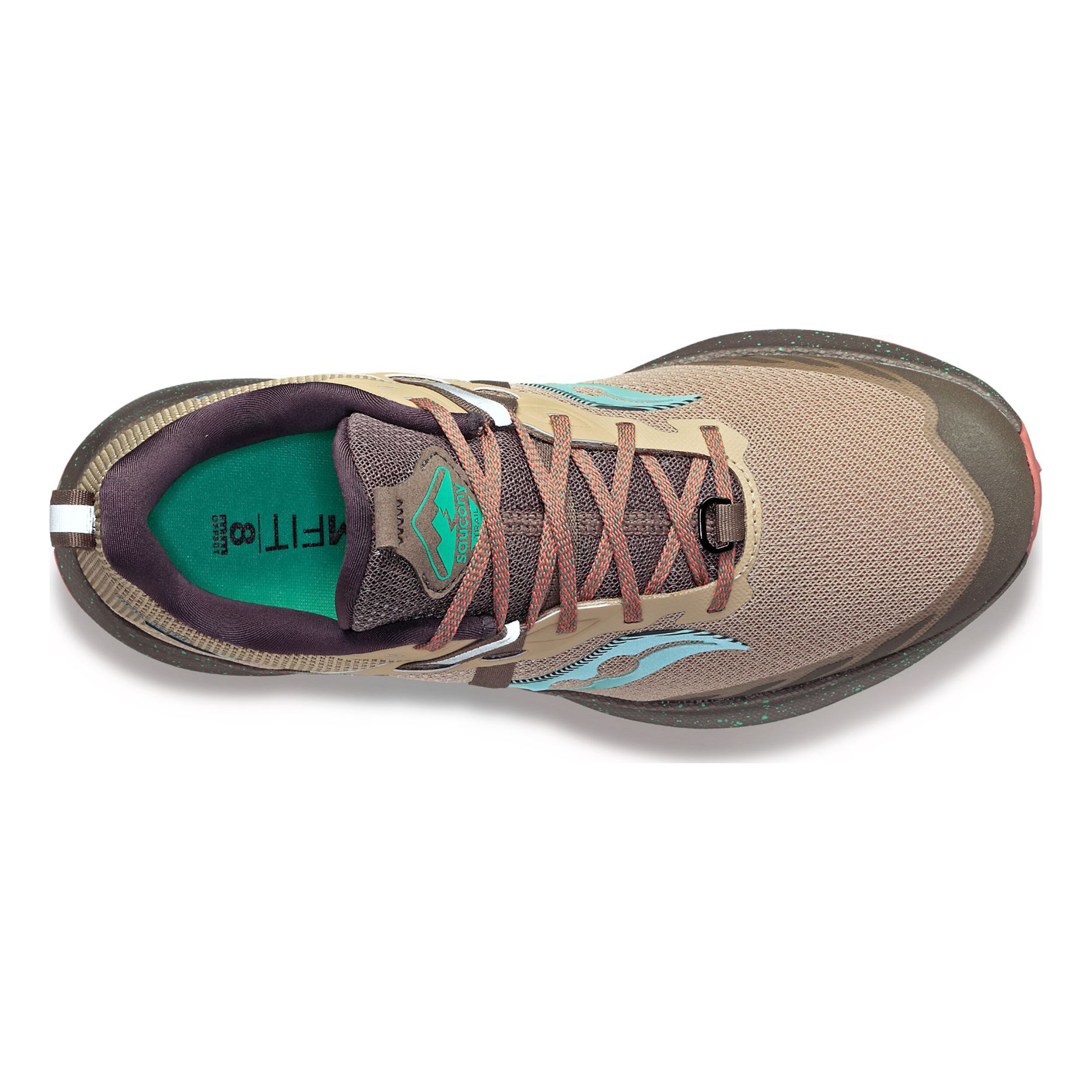 Saucony Ride 15 TR Chaussure Trail Femmes - Marron , Turquoise