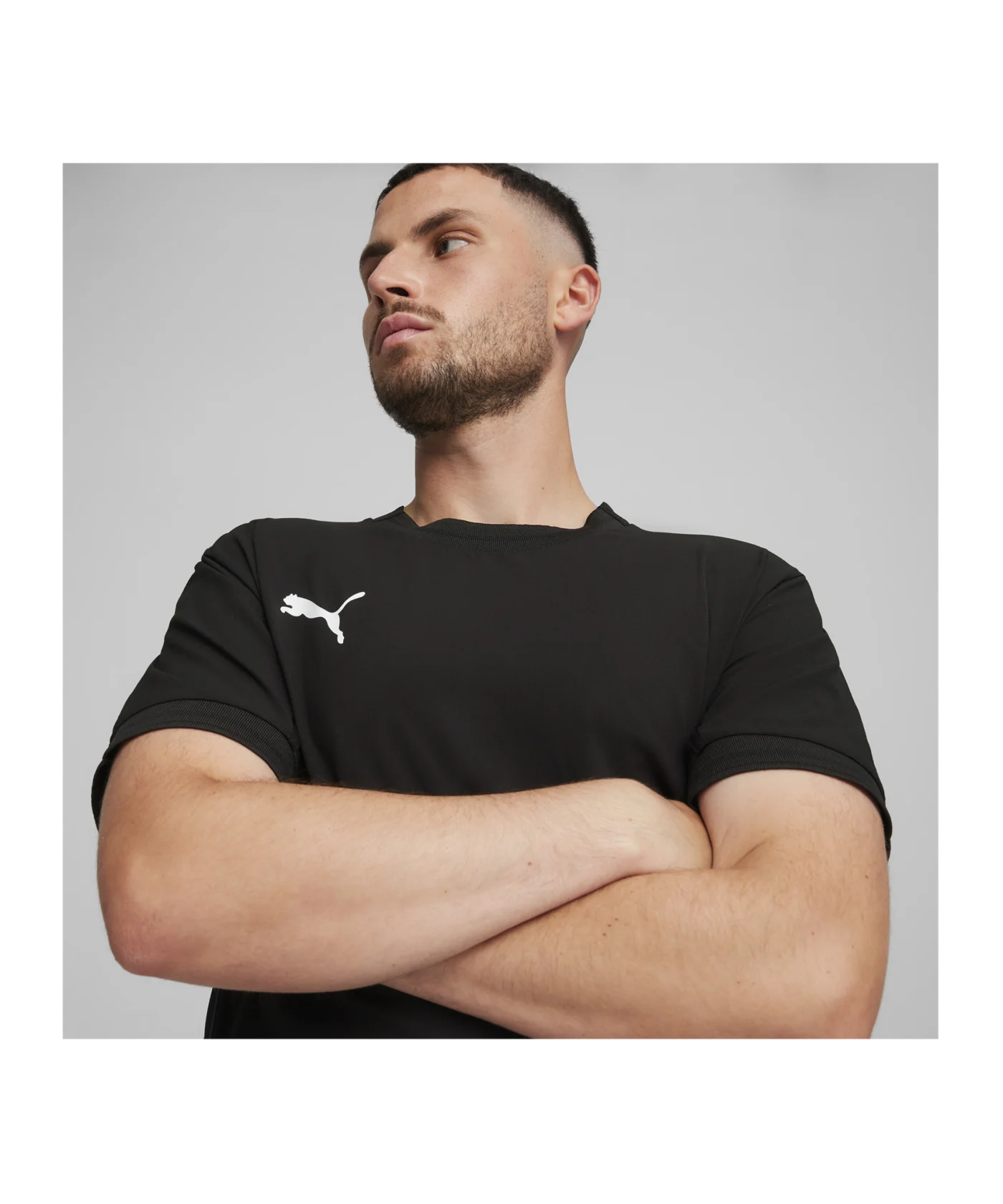 PUMA teamFINAL Trikot Schwarz Weiss Grau F03