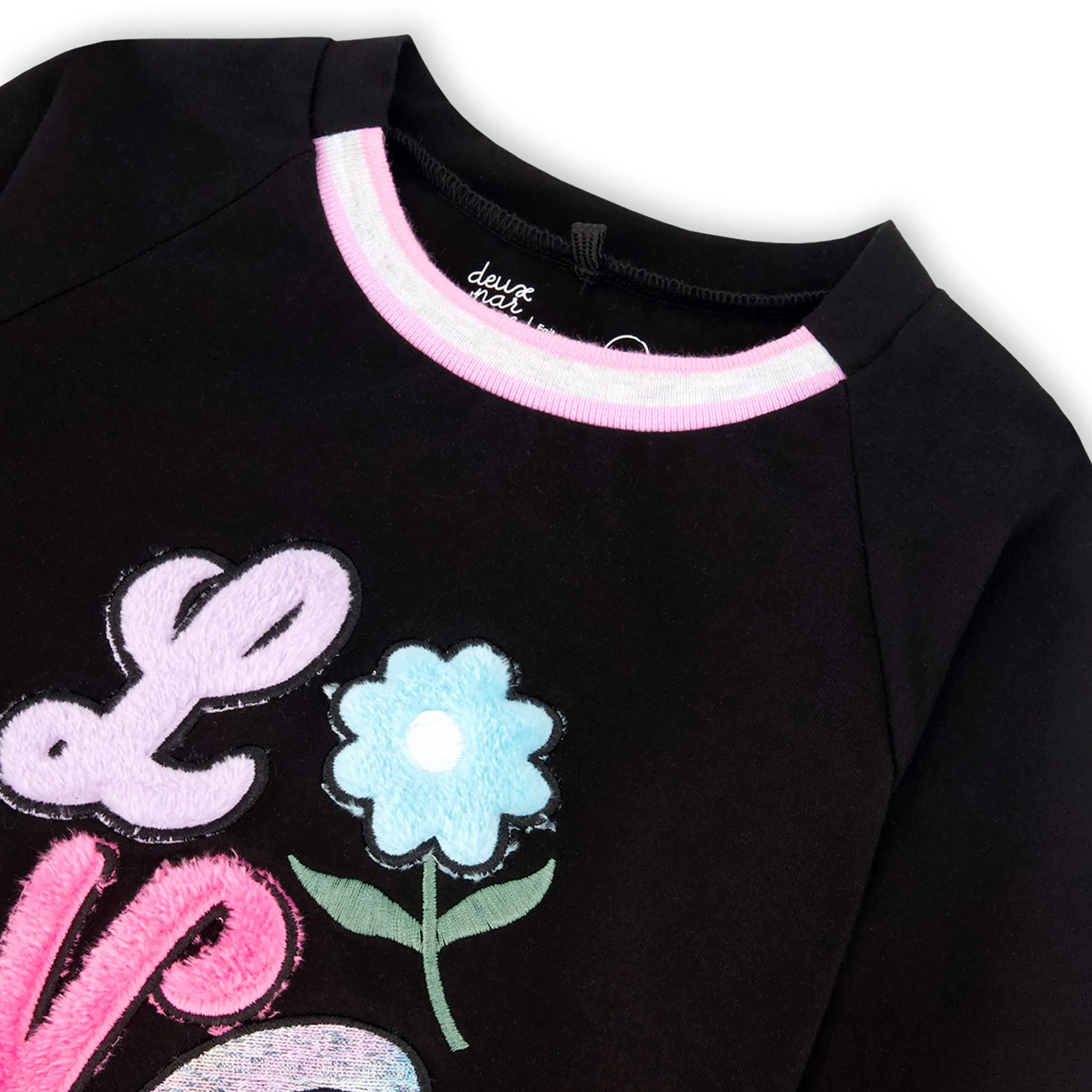 Deux par Deux T-Shirt Manches Longues Love Coeur 4-6ans