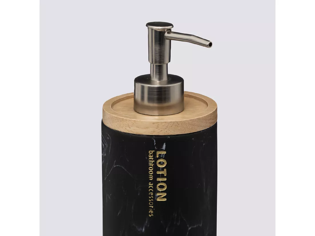 Distributeur de savon à effet marbre