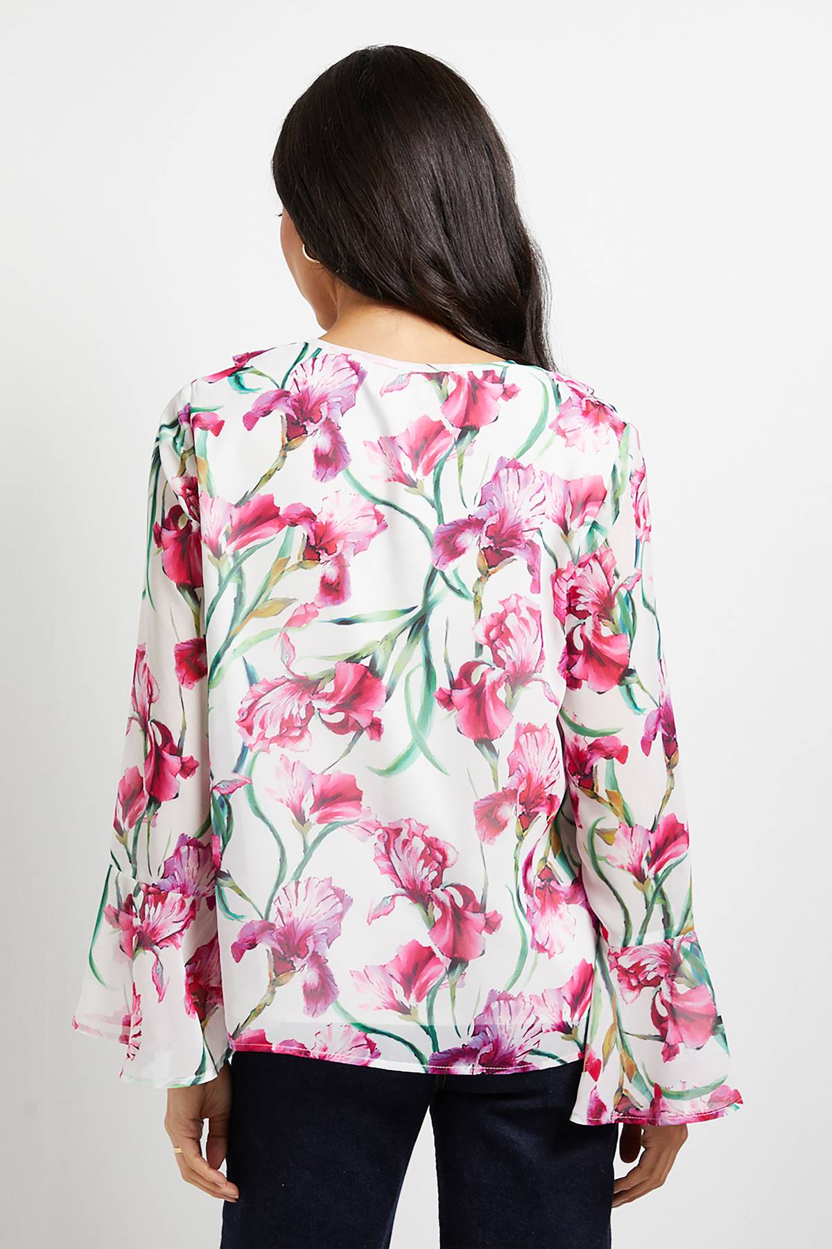 Wallis Blouse à Détails de Volants Floraux