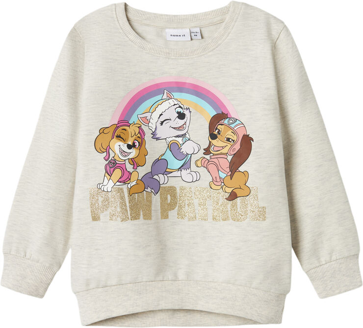 Name It NMFNAFEMA PAWPATROL SWEAT BRU CPLG Peyote melange