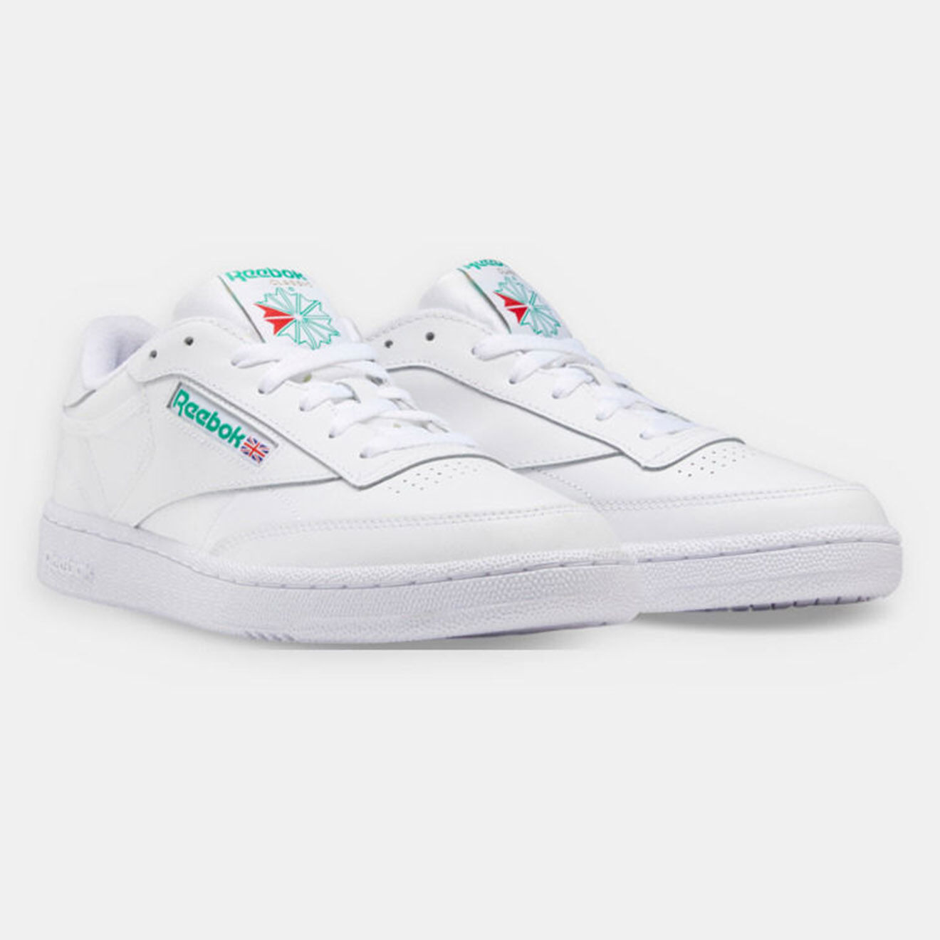 Reebok Baskets en Cuir Club C 85 blanches