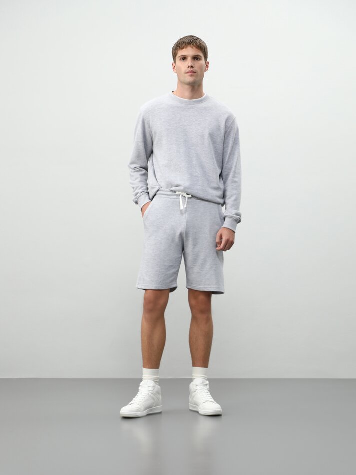 Conjunto com 2 shorts de moletom básicos - Preto