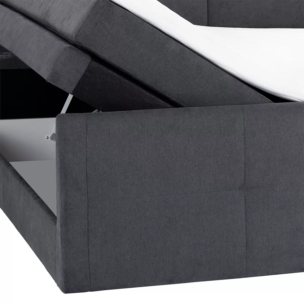 Boxspringbett Langenthal 180 x 200 Grau