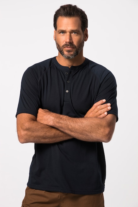 JAY-PI Henley FLEXNAMIC®, Outdoor, Piqué, Halbarm, QuickDry