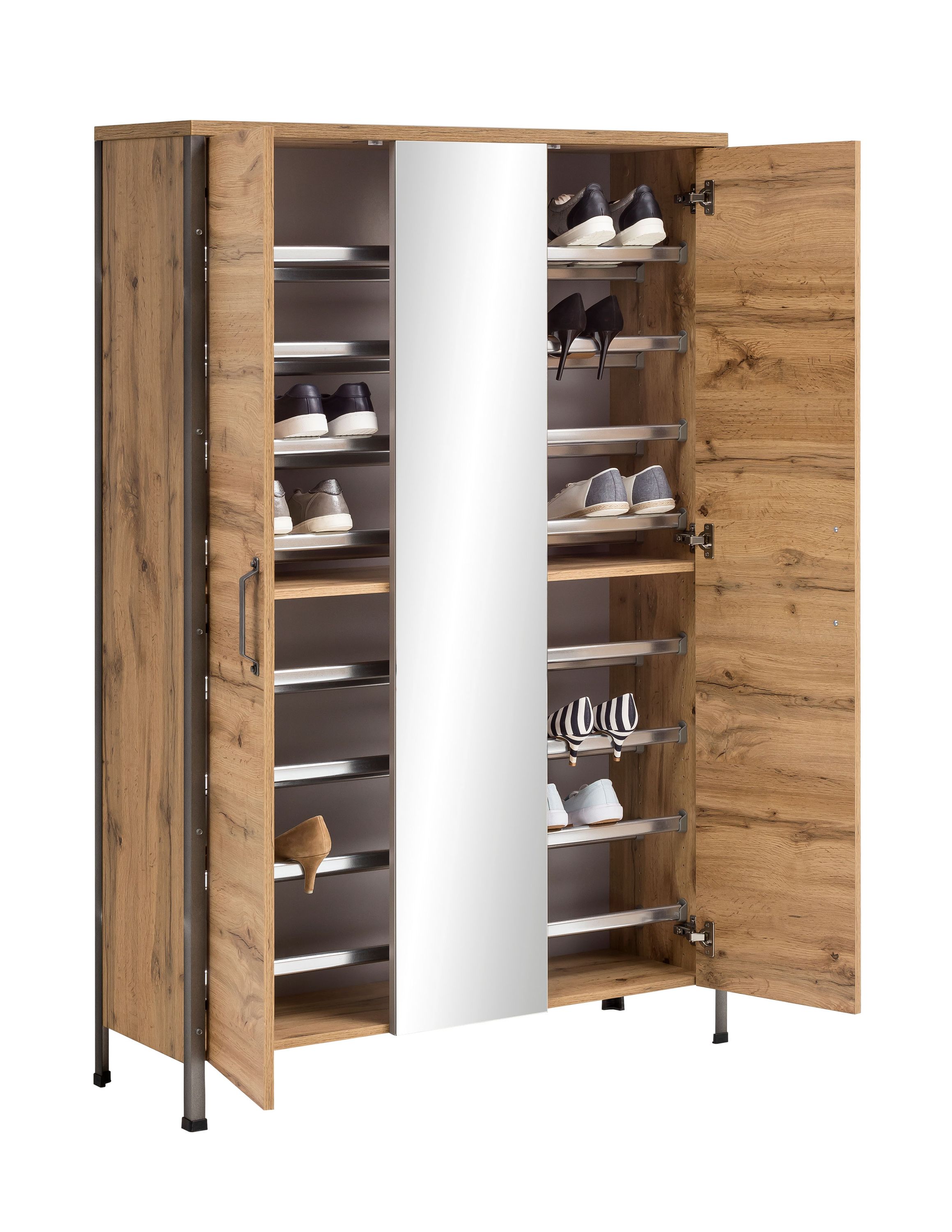 Schuhschrank Hako mit 2 Türen und Spiegel