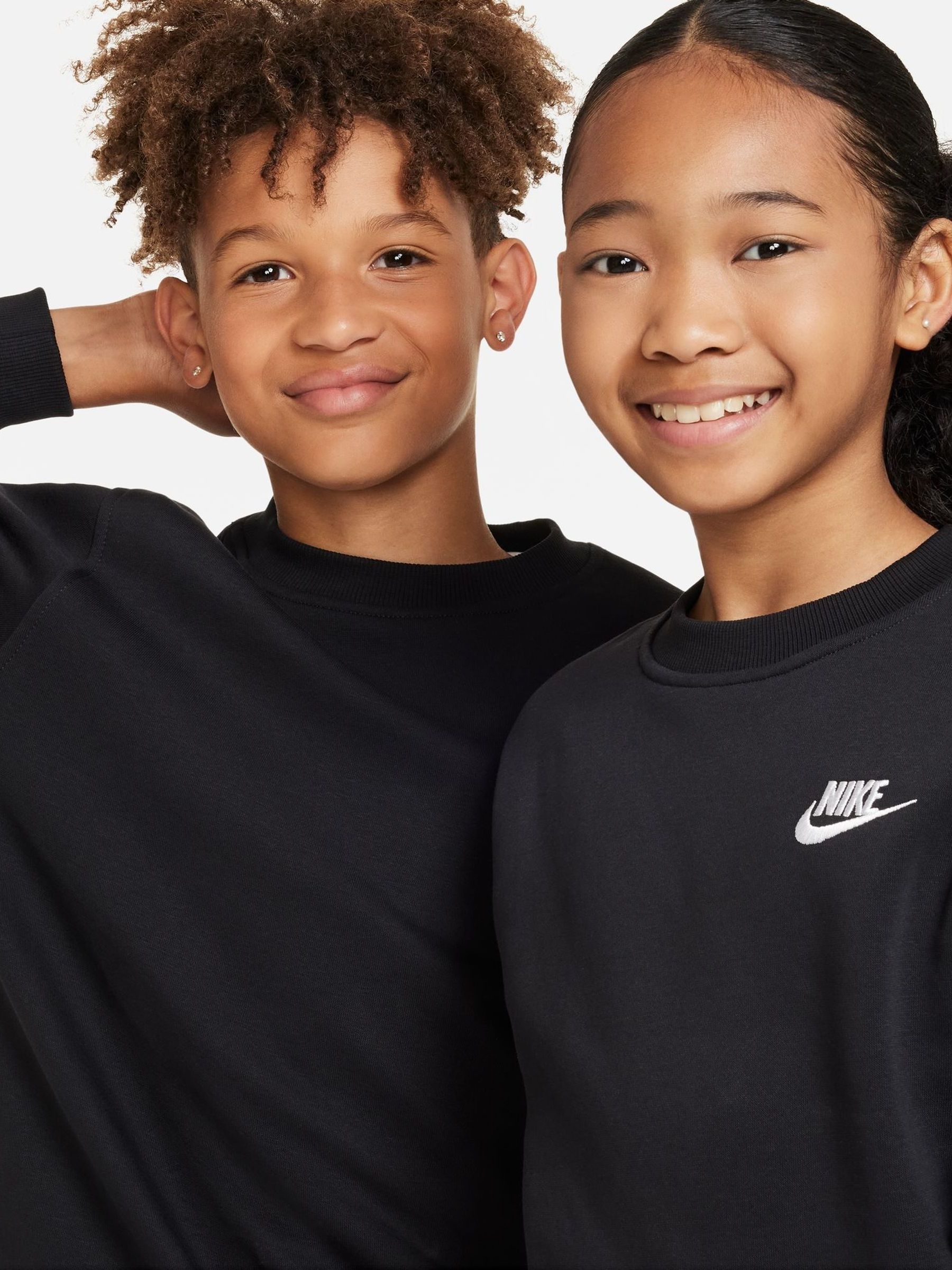 Zwart - Nike Club fleece sweatshirt