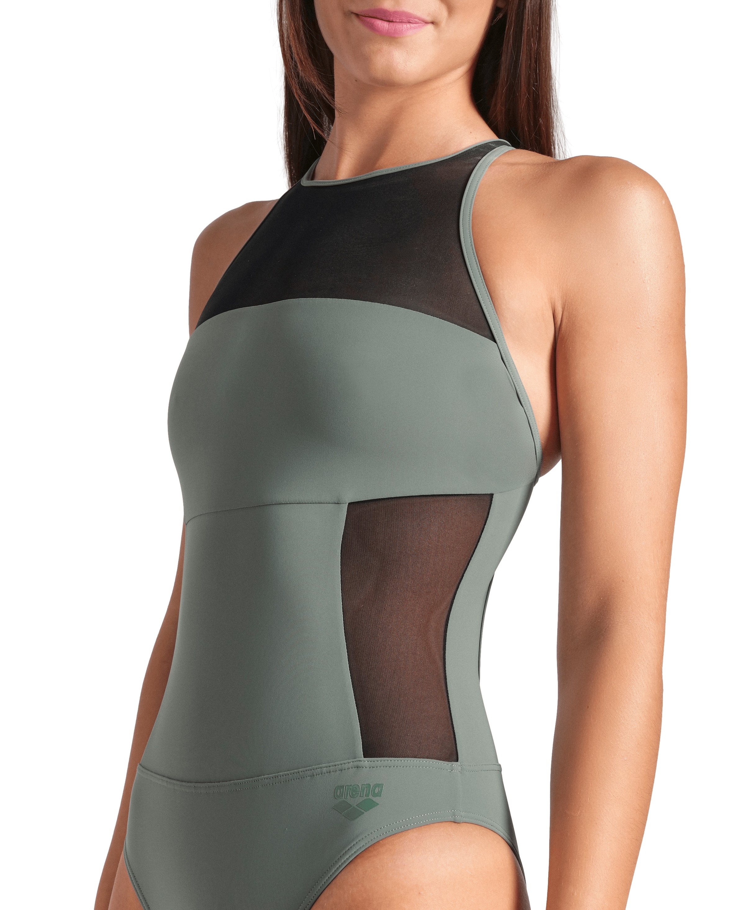 Arena Badeanzug »WOMEN'S ARENA MESH PANELS SWIMSUIT SWIM PRO BACK«, Mit transparenten Einsätzen