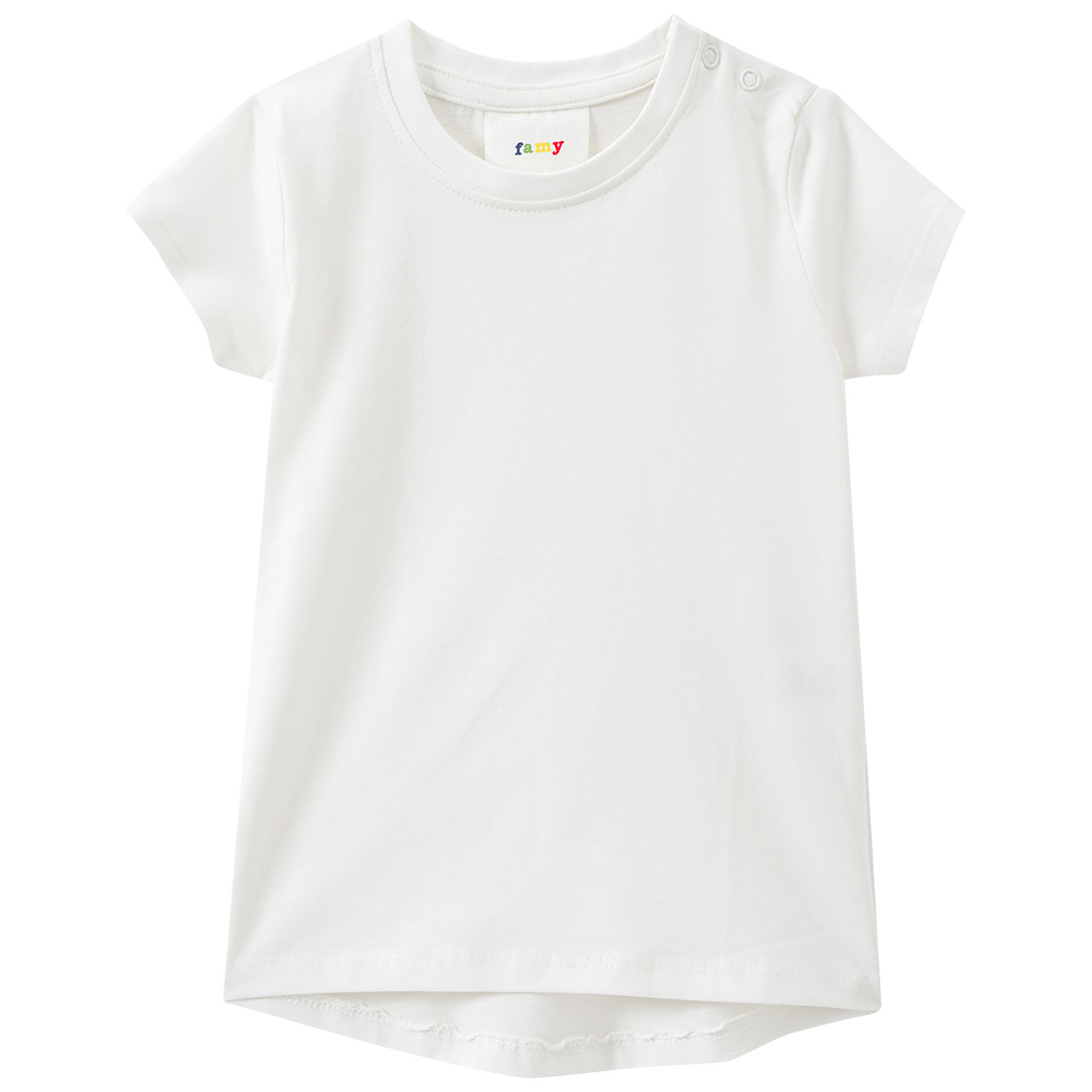 Famy 3 Baby T-Shirts im Basic-Look hellrosa / weiss / dunkelblau