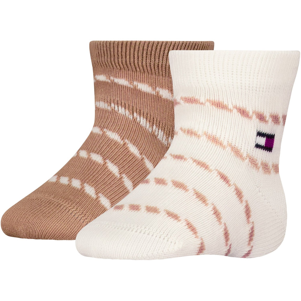 Køb Tommy Hilfiger Classic Khaki Baby Strømper 2-pak Breton Stripe | Luksusbaby