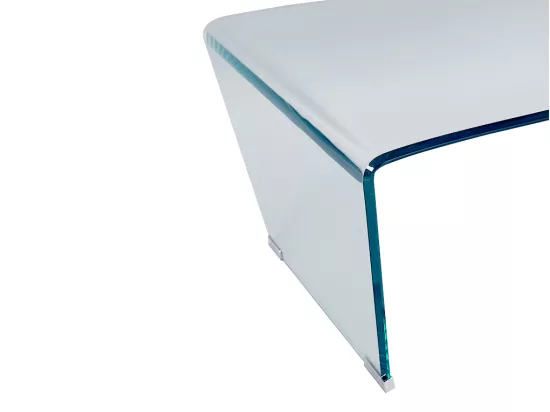 Table basse SUZANA - Verre trempé courbé