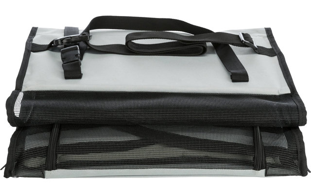 Jollypaw Hunde Autositz 44×37×40 cm grau/schwarz