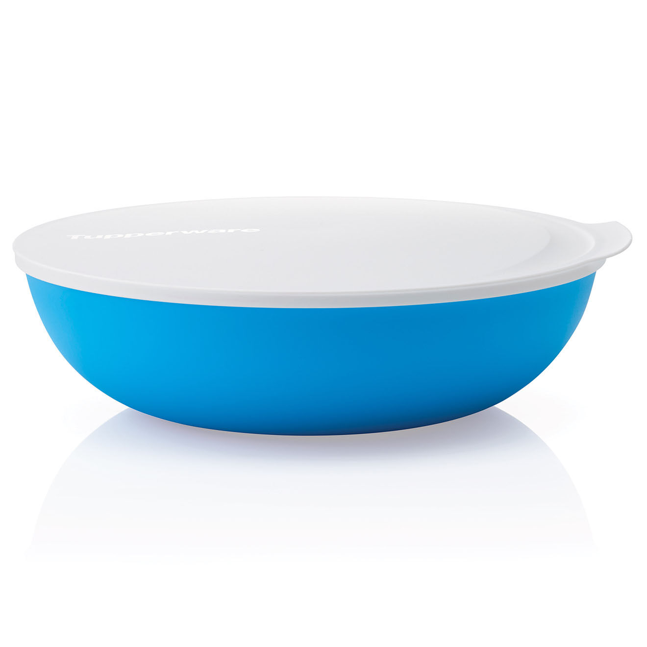 Tupperware Saladier avec couvercle Allegra blanc/bleu - 3.5L