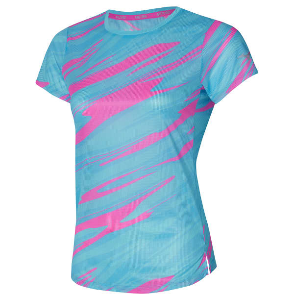 T-shirt running MIZUNO ACTIVE DRYAERO GRAPHIC TEE W ANTIGUA SAND