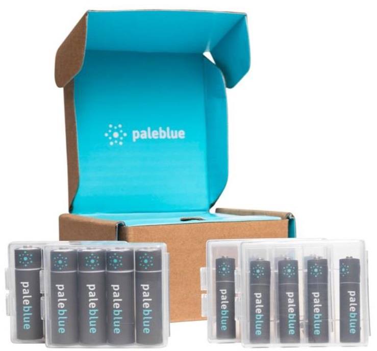 Pale Blue Sustainability Kit 8xAA/8xAAA