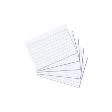 Herlitz Karteikarte A8 liniert weiß 100er Packung