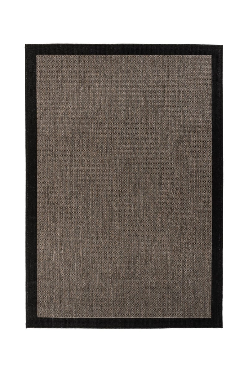 Silkaria platgeweven tapijt, grijs/bruin, modern, 80 x 150 cm