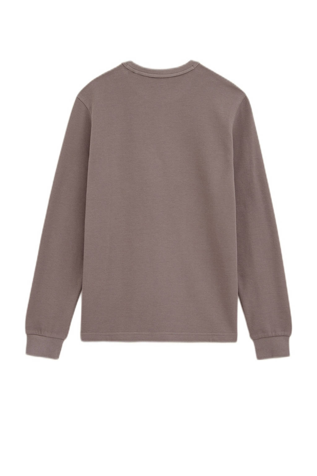 Salty Dog longsleeve met printopdruk lichtbruin