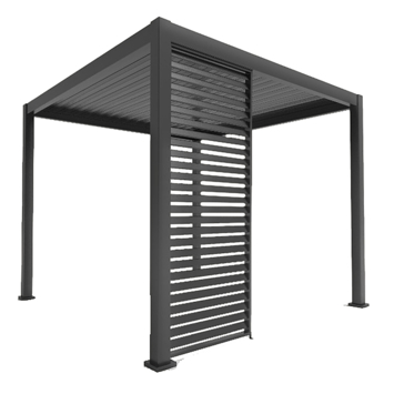 Zijwand louvre voor pergola Classic & Deluxe Antraciet 300 series