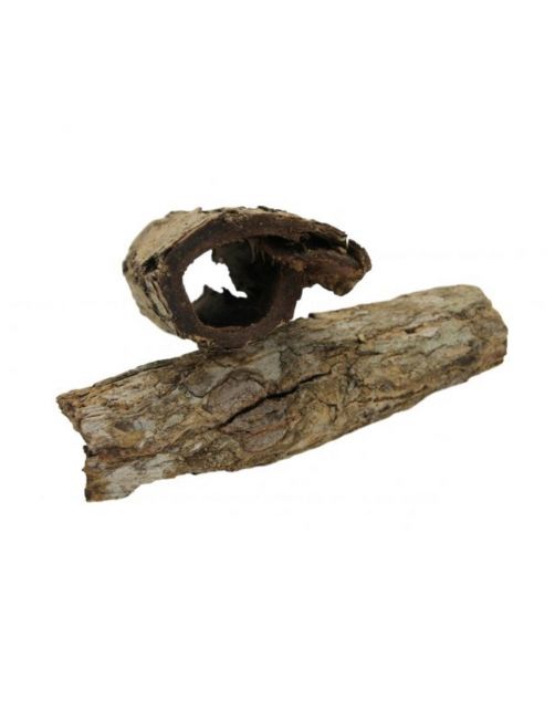 Ceramicnature Catappa Bark Tubes - Aquarium - Ornament - Bruin