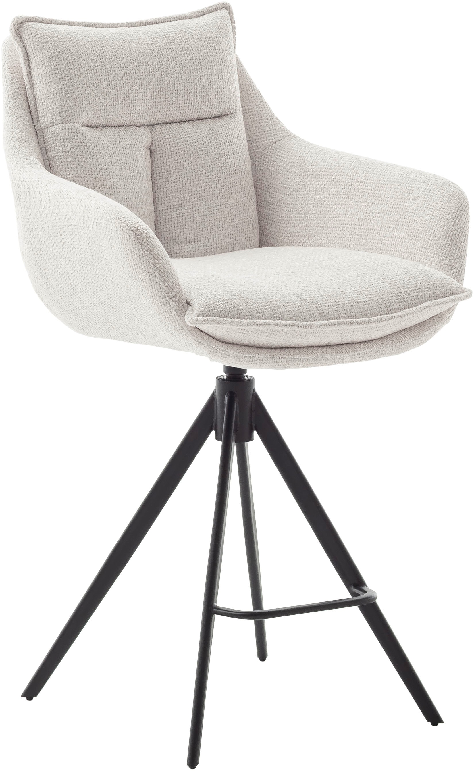 MCA furniture Bistrostuhl »Parker Tresenstuhl mit Armlehnen Tresenhocker« (Set) 2 Stk.Barhocker,Barmoebel,Barstuhl,360° drehbar,mit Lehne,belastbar 120 kg