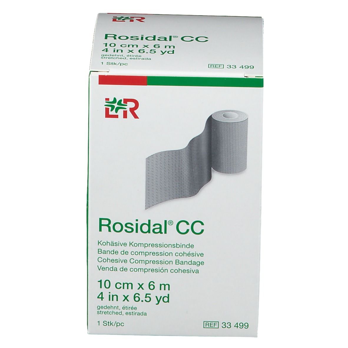ROSIDAL CC kohäsive Kompressionsbinde 10 cm x 6 m
