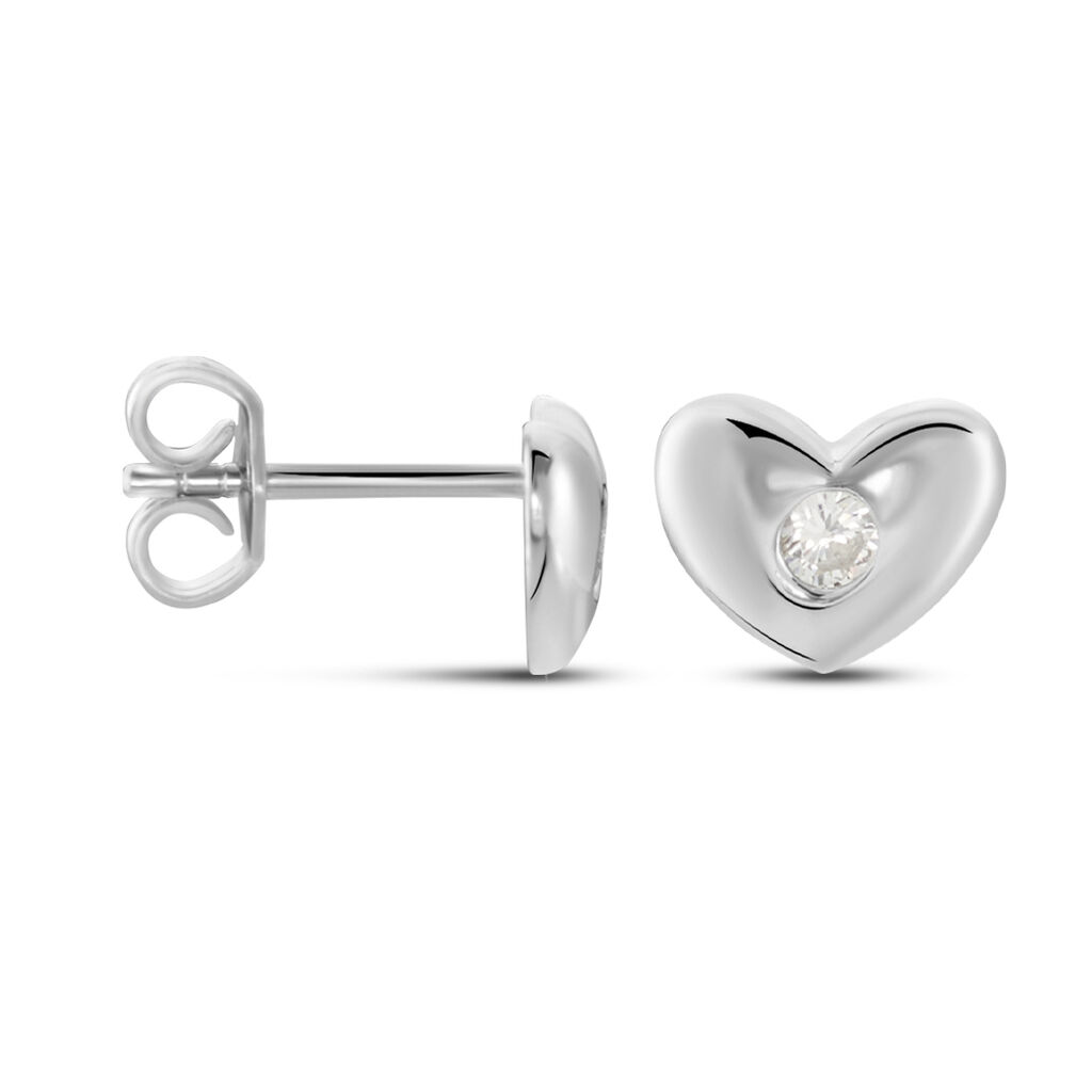 Boucles D'oreilles Puces Argent Santiago Oxydes De Zirconium