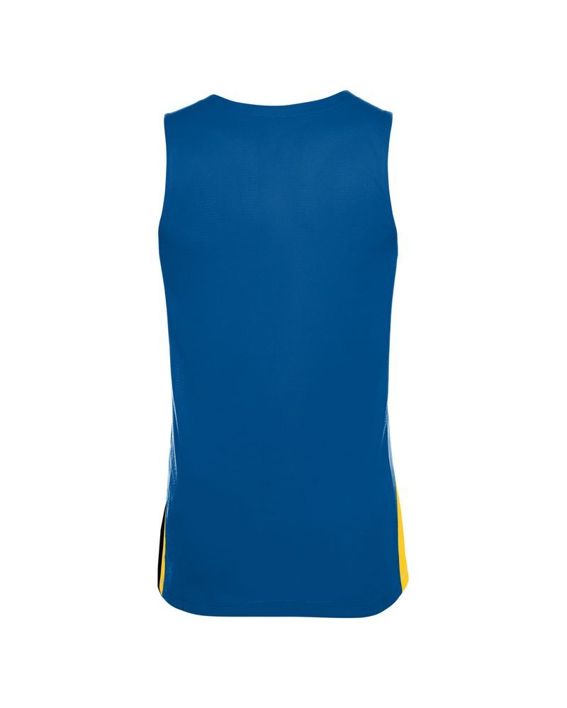 Maillot de basket Nike Team Bleu Royal & Jaune pour homme