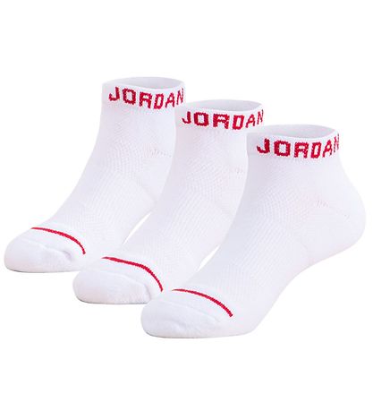 Jordan AnkleStrømper - 3-pak - Jumpman No Show Cushioned - Hvid