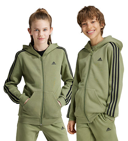 adidas Performance Cardigan - U 3S FL FZ -  Grøn/Sort