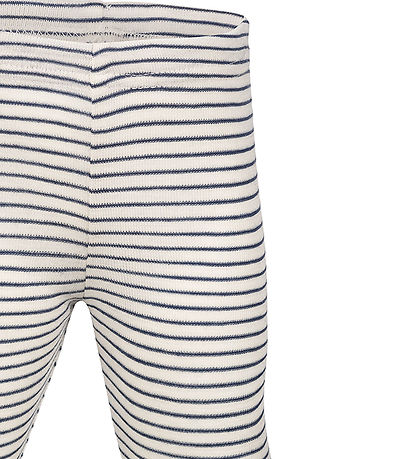 Engel Leggings - Wolle/Seide - Natural/Navy Blue