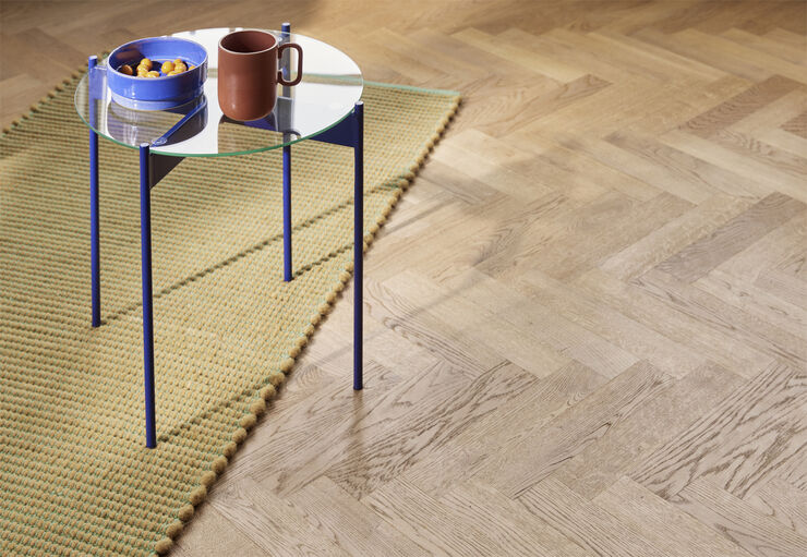 Hübsch Beam Side Table Blue Blå