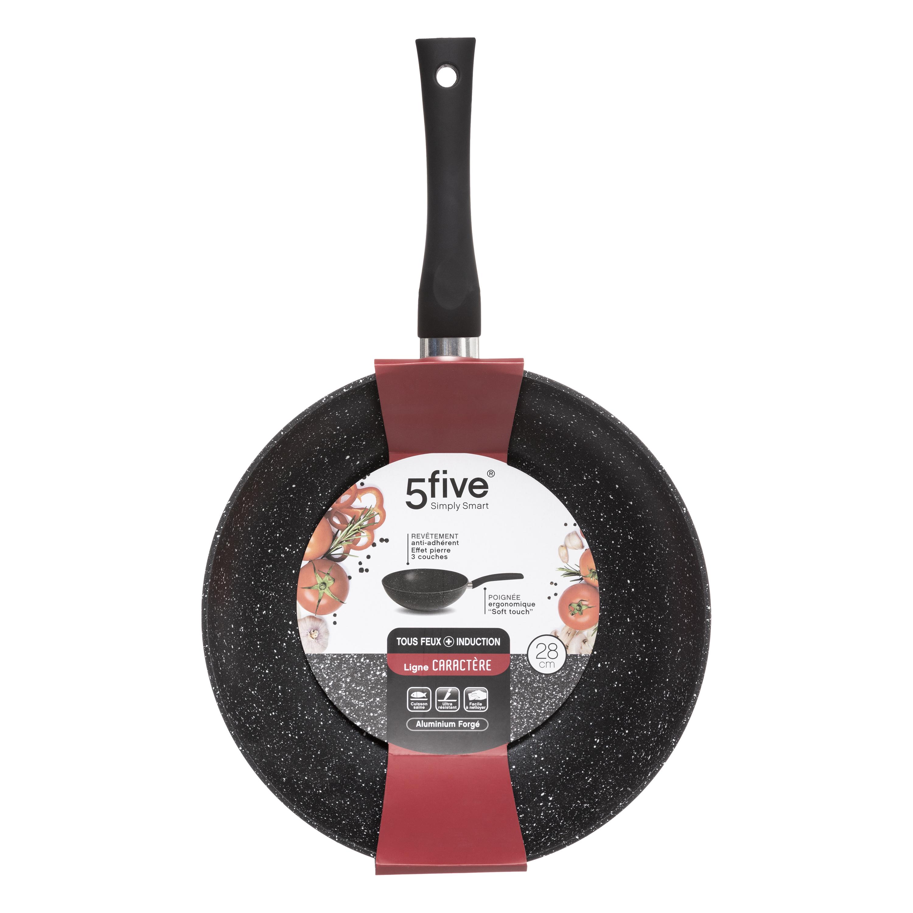 WOK 28CM ALUMINIUM FORGE CARACTERE