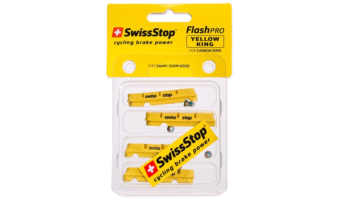 SwissStop FlashPro Yellow King Carbon bremseklodser