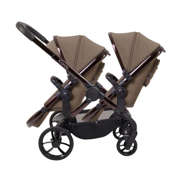 ICandy Peach 7 Twin Kinderwagen - Essentiel Bundel - Cookie