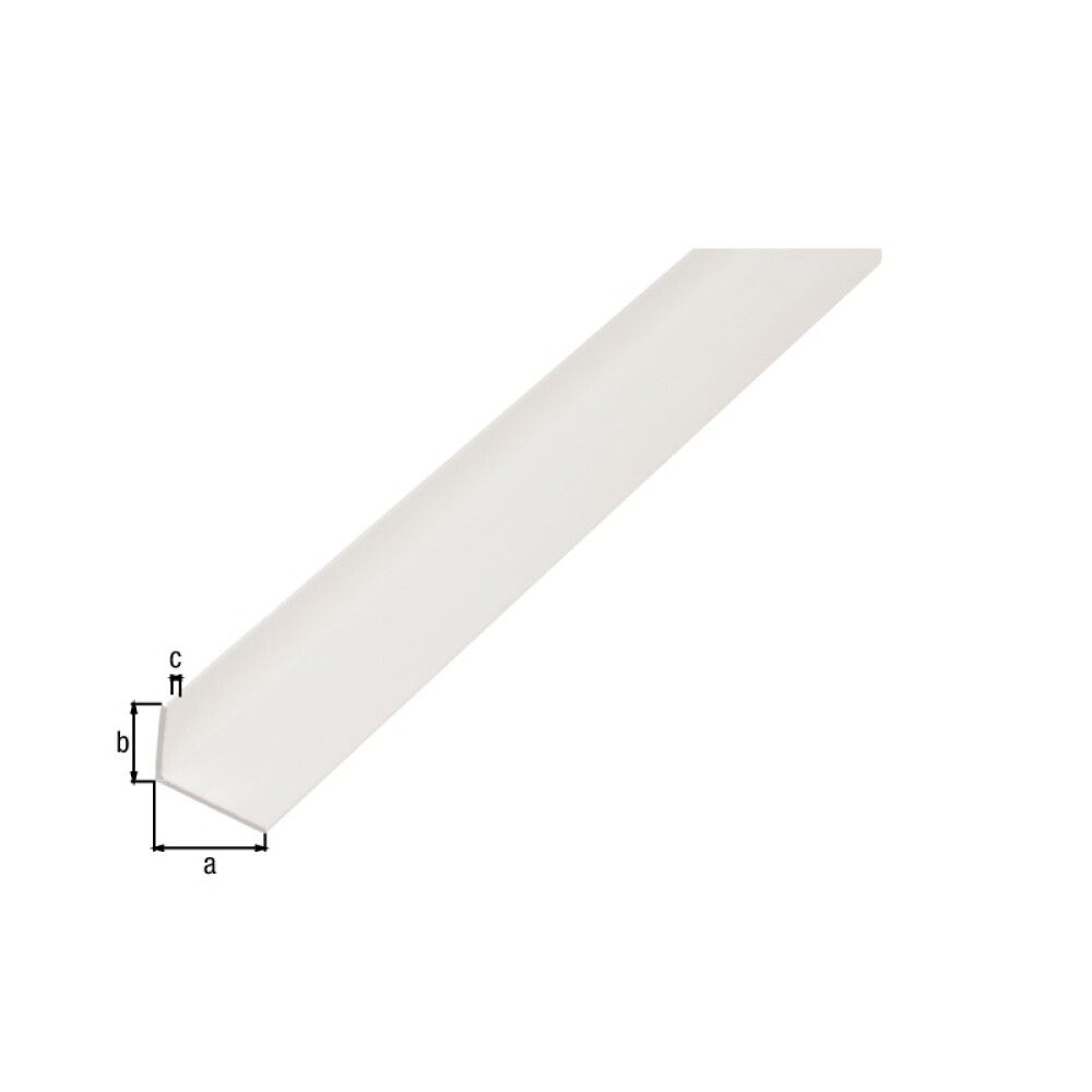 VINKELPROFIL GAH ALBERTS PVC 1000X30X20MM HVIT