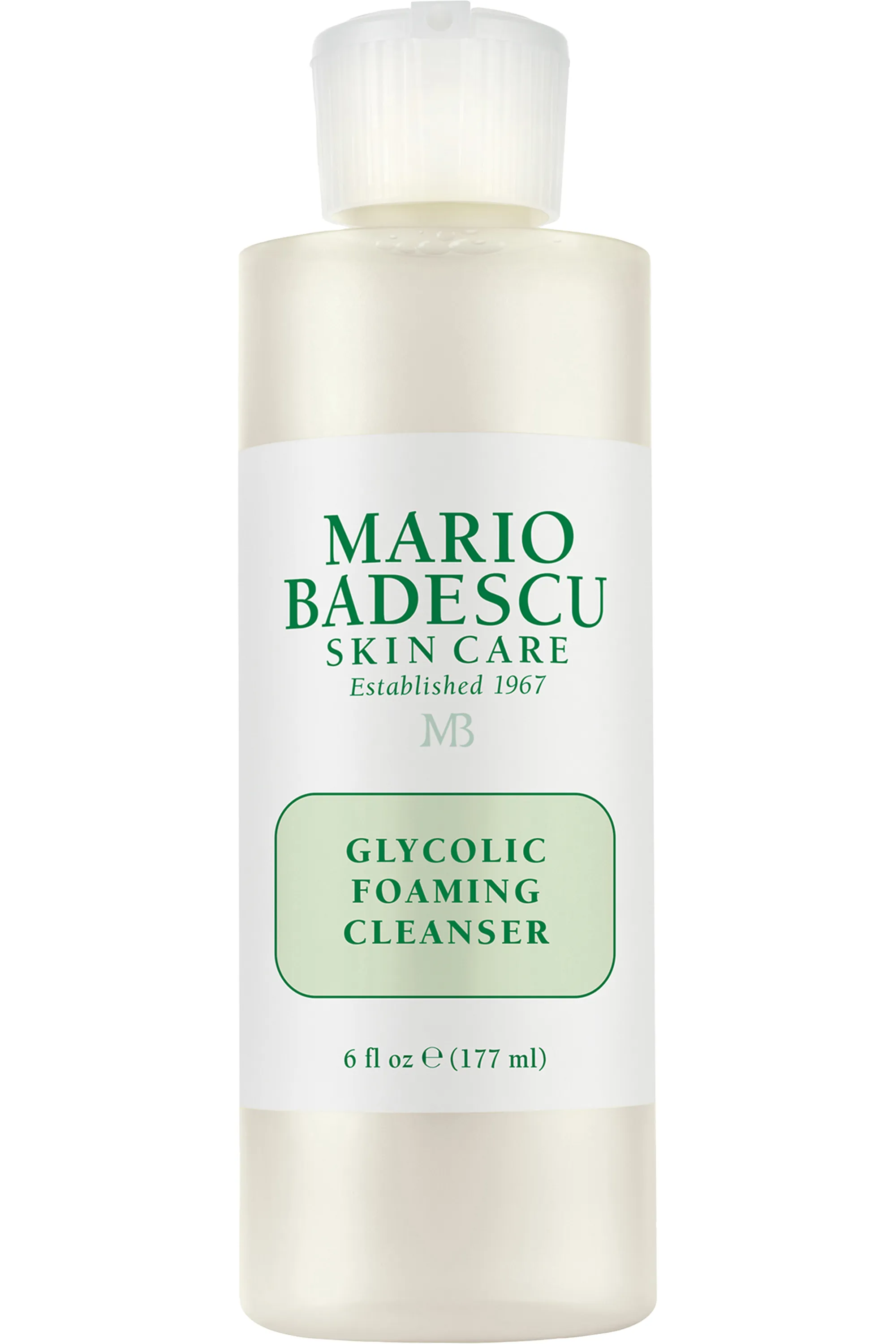 Mario Badescu Mousse nettoyante visage à l’acide glycolique-177 ml