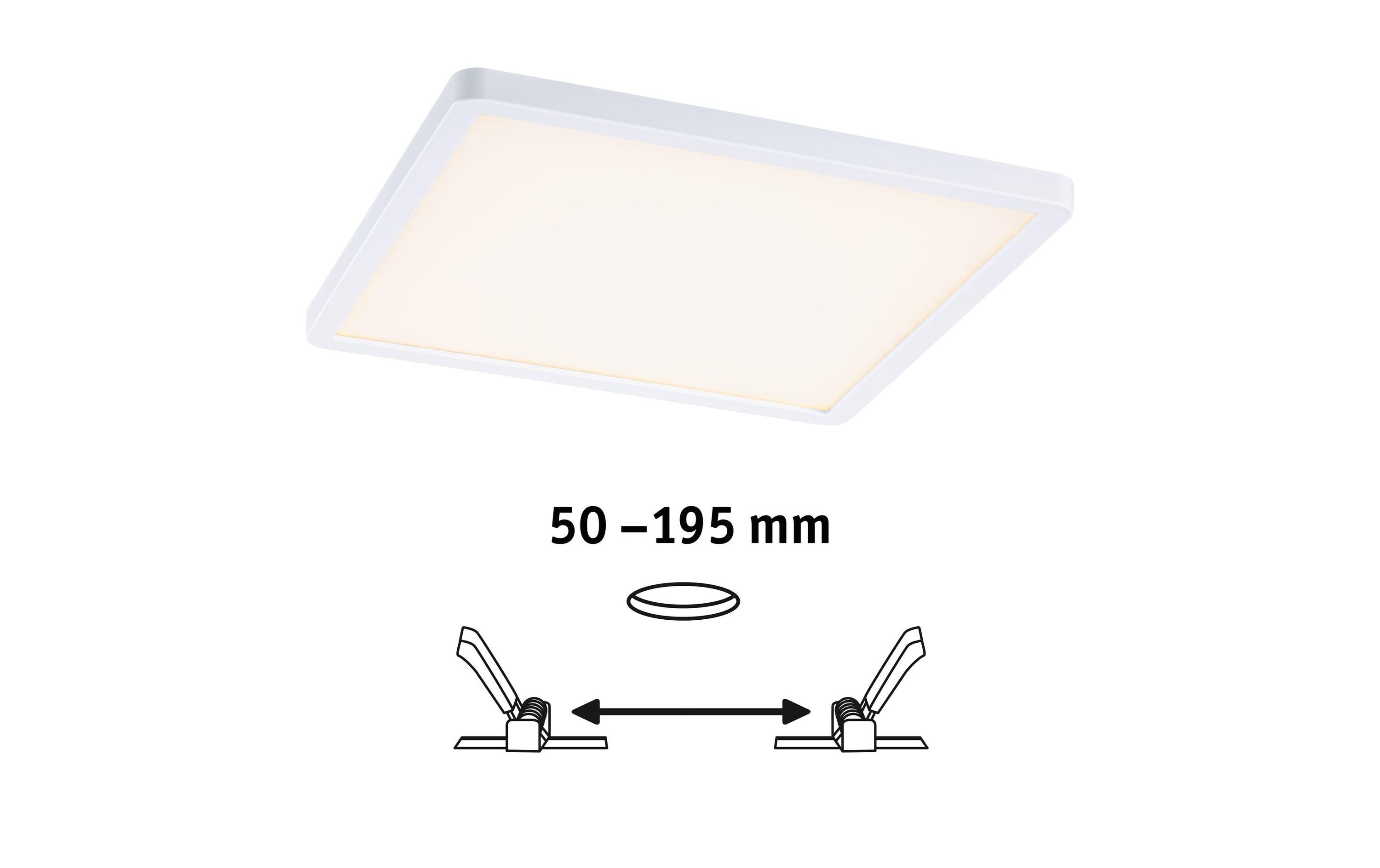 Einbauleuchte Areo VariFit 230 x 230 2000-4000 K, WeissEckiges Einbaupanel für eine sanfte Lichtstreeung