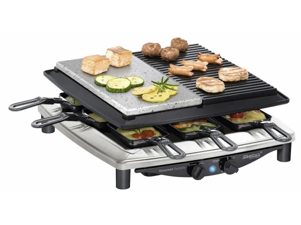 Steba Raclette RC 4 Plus Deluxe Chrome - 1450W