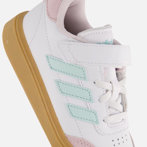 Adidas Courtblock Sneakers wit Imitatieleer