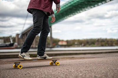Impulse Longboard, Grå/Gul