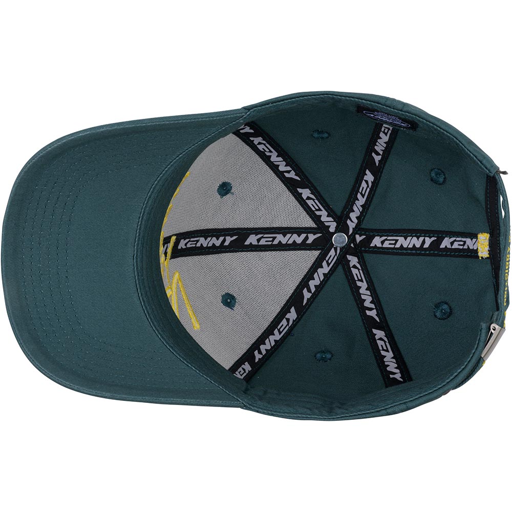 Kenny - Casquette Dirt Bleu pétrole / Jaune